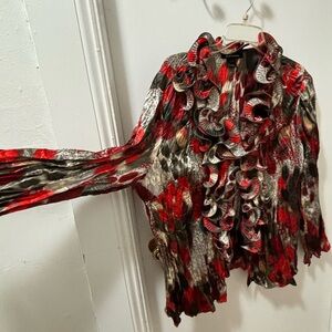 Red blouse plus size